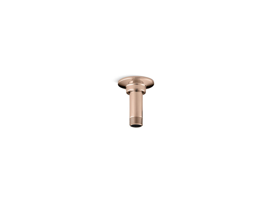 KOHLER K-7396 3" ceiling-mount single-function rainhead arm and flange