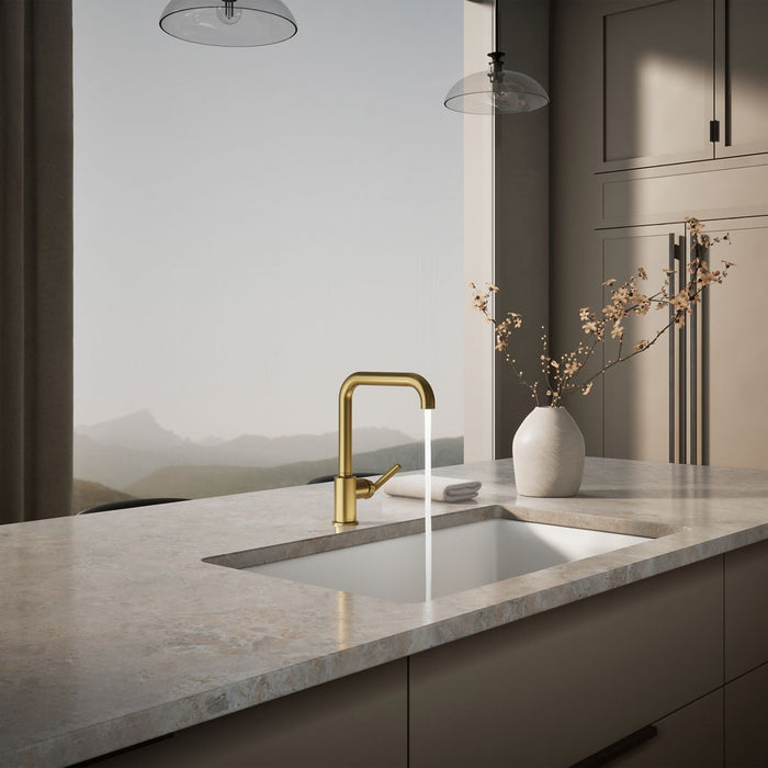 KOHLER K-7507 Purist Single-handle kitchen sink faucet