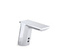 KOHLER K-7516 Geometric Touchless single-hole lavatory faucet with Insight sensor technology, HES-powered, 0.5 gpm,...