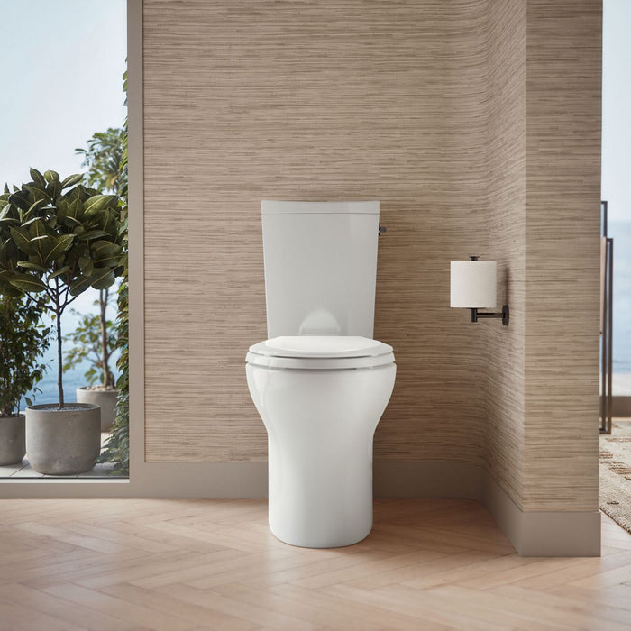 KOHLER K-75790-RA Persuade Two-piece elongated toilet with skirted trapway, dual-flush