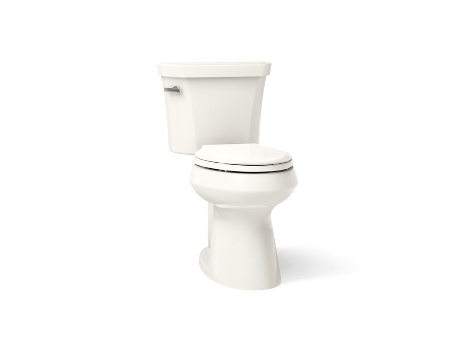 KOHLER K-76301 Highline Two-piece elongated toilet with concealed trapway, 1.28 gpf, biscuit