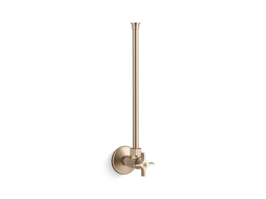 KOHLER K-7638 1/2" NPT angle supply with stop with cross handle and annealed vertical tube