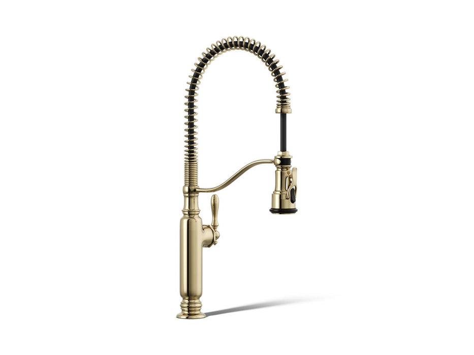 KOHLER K-77515 Tournant Semi-professional kitchen sink faucet with three-function sprayhead