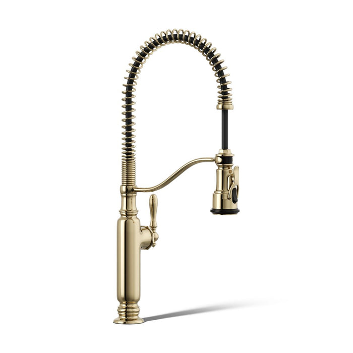 KOHLER K-77515 Tournant Semi-professional kitchen sink faucet with three-function sprayhead