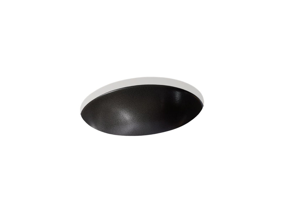 KOHLER K-77635 Caxton 19-1/4" oval undermount bathroom sink, no overflow