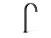 KOHLER K-77966 Components Bathroom sink faucet spout with Ribbon design, 1.2 gpm, matte black