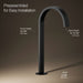 KOHLER K-77966 Components Bathroom sink faucet spout with Ribbon design, 1.2 gpm, matte black - view 4