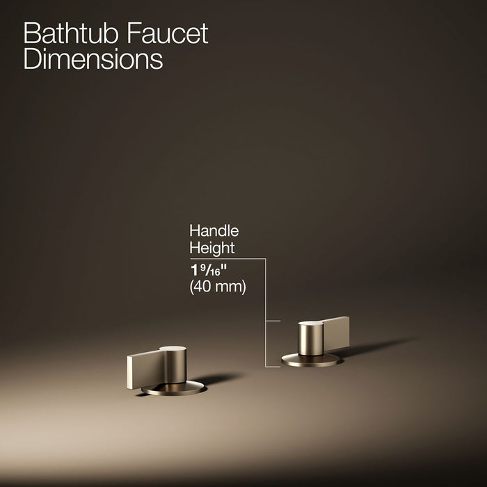 KOHLER K-77990-4 Components Deck-mount bath faucet handles with Lever design