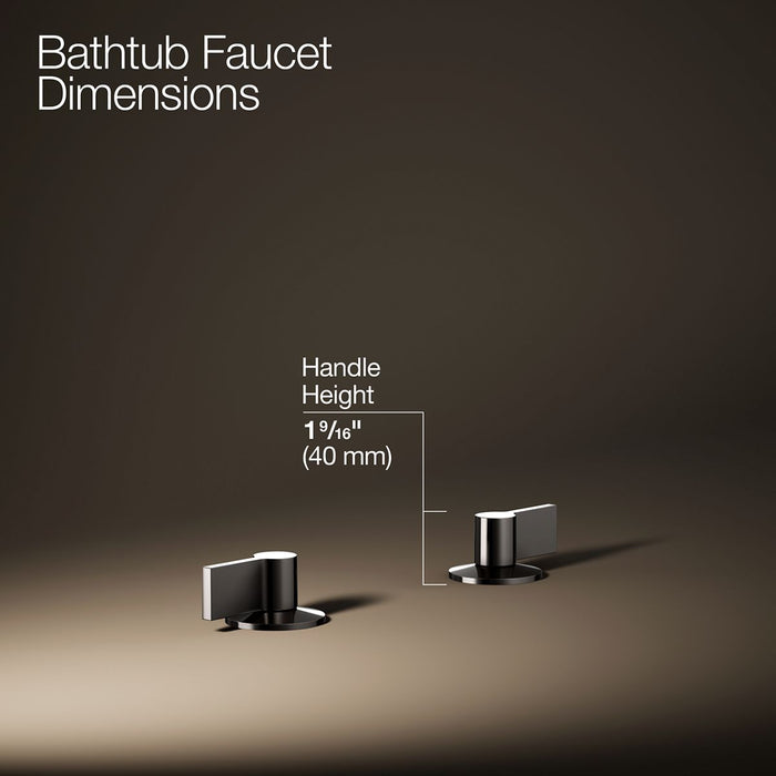 KOHLER K-77990-4 Components Deck-mount bath faucet handles with Lever design