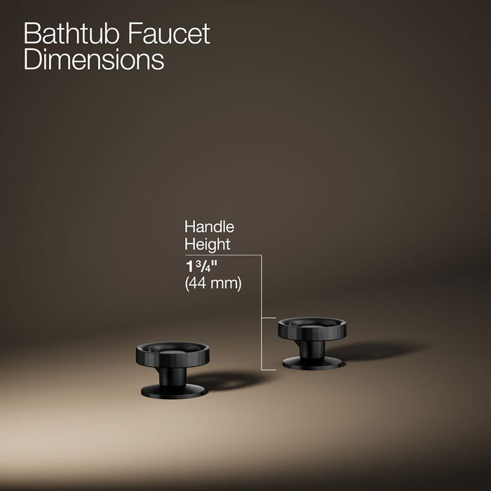 KOHLER K-77990-9 Components Deck-mount bath faucet handles with Industrial design
