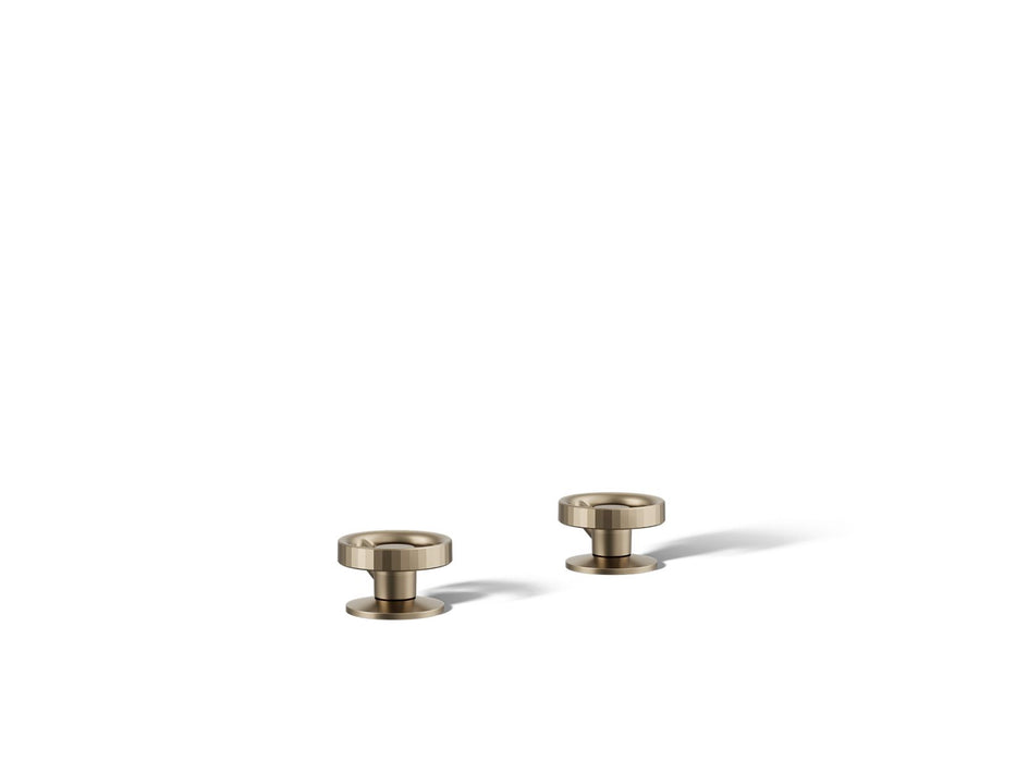KOHLER K-77990-9 Components Deck-mount bath faucet handles with Industrial design