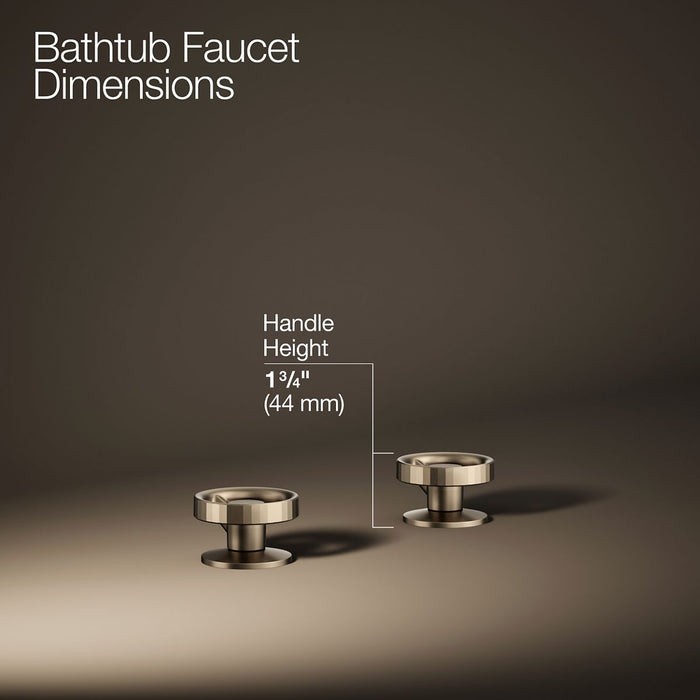 KOHLER K-77990-9 Components Deck-mount bath faucet handles with Industrial design