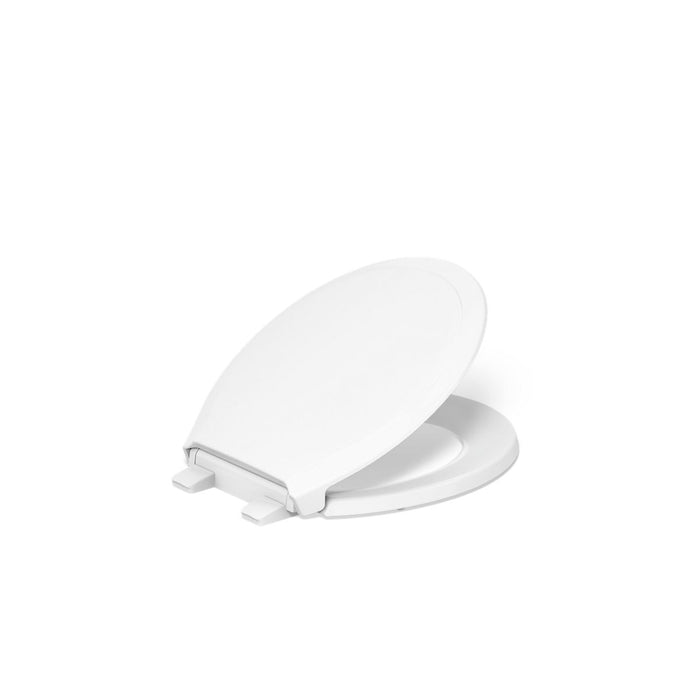 KOHLER K-78059-RL Rutledge Nightlight ReadyLatch Quiet-Close round-front toilet seat