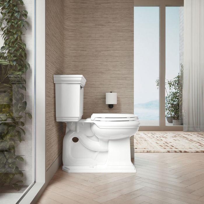KOHLER K-78059-RL Rutledge Nightlight ReadyLatch Quiet-Close round-front toilet seat