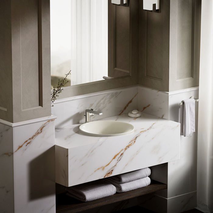 KOHLER K-7806 Carillon 17-3/4" round drop-in bathroom sink, no overflow