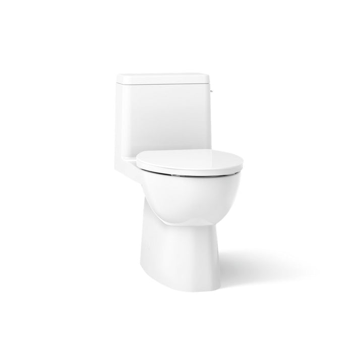 KOHLER K-78080-RA Reach One-piece compact elongated toilet with skirted trapway, 1.28 gpf, white - view 4