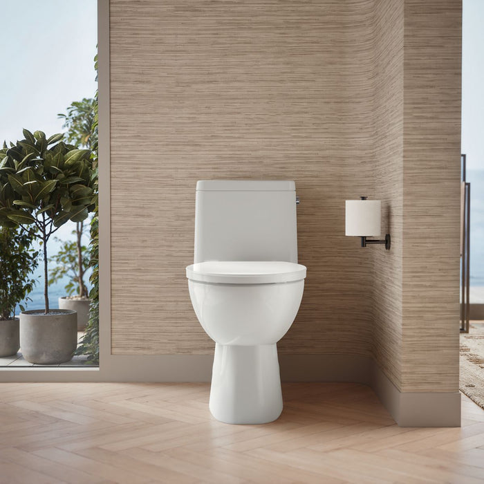 KOHLER K-78080-RA Reach One-piece compact elongated toilet with skirted trapway, 1.28 gpf, white - view 5