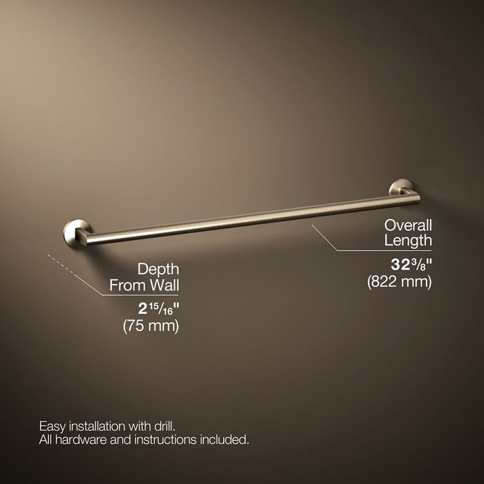 KOHLER K-78374 Components 30" towel bar