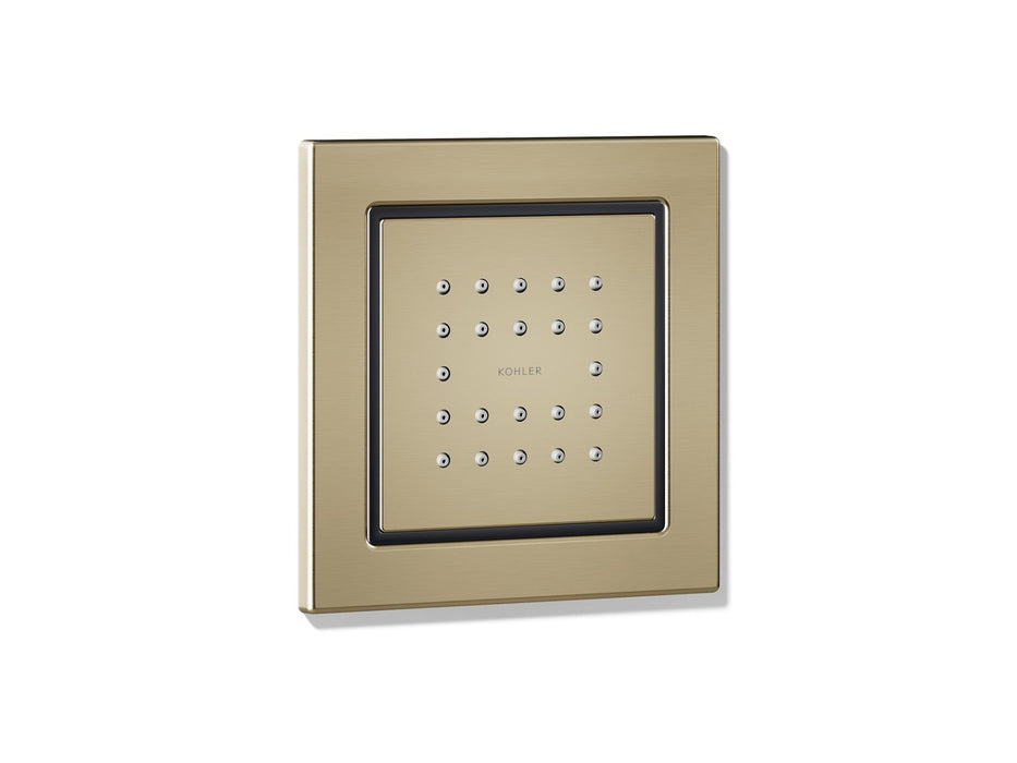 KOHLER K-8003 WaterTile Square 22-nozzle single-function body spray, 2.5 gpm