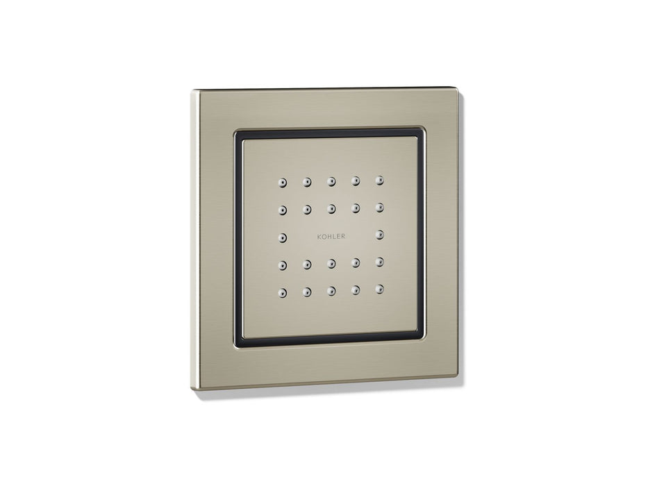 KOHLER K-8003 WaterTile Square 22-nozzle single-function body spray, 2.5 gpm