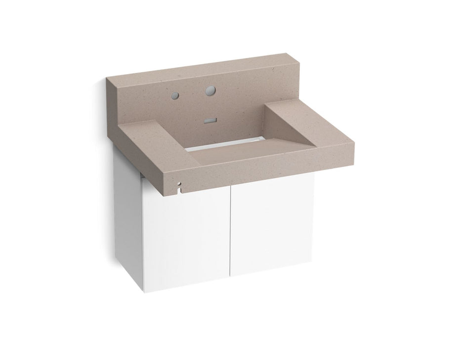 KOHLER K-81024-BPW Constellation 30" wall-mount lavatory system with backsplash