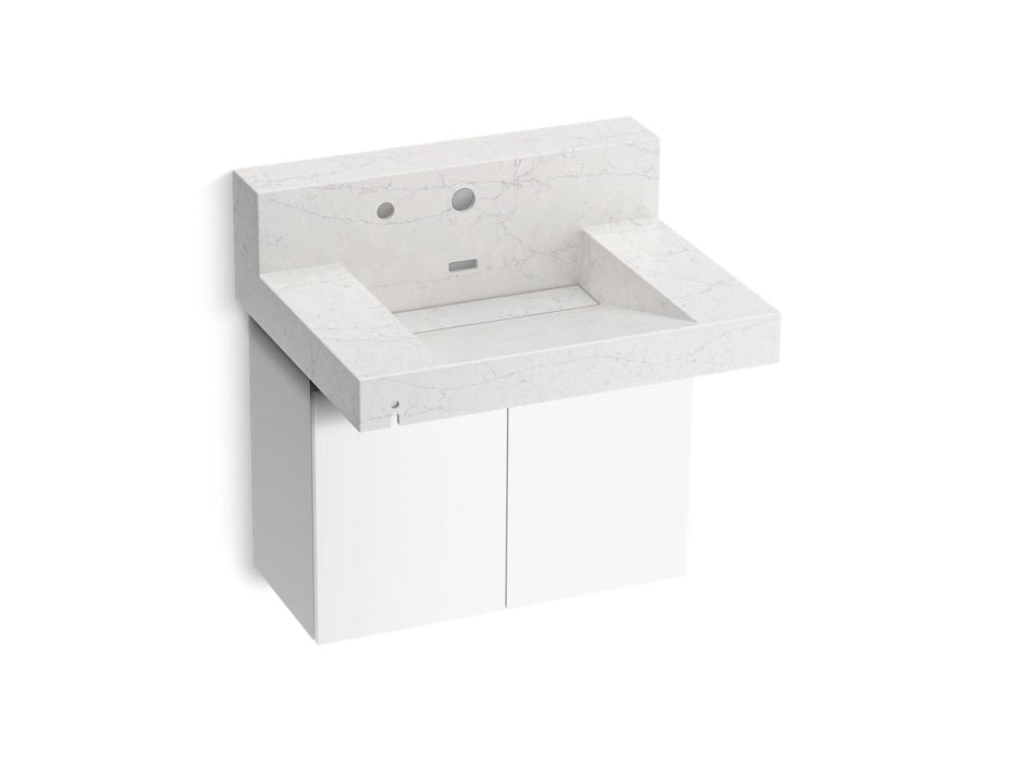 KOHLER K-81024-BPW Constellation 30" wall-mount lavatory system with backsplash