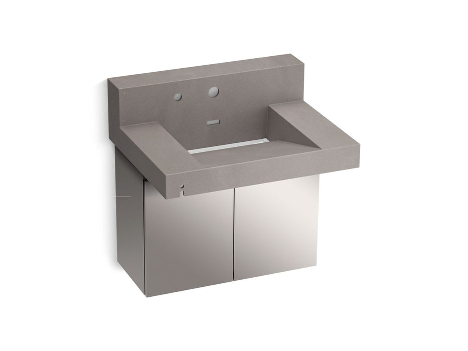 KOHLER K-81024-BSS Constellation 30" wall-mount lavatory system with backsplash