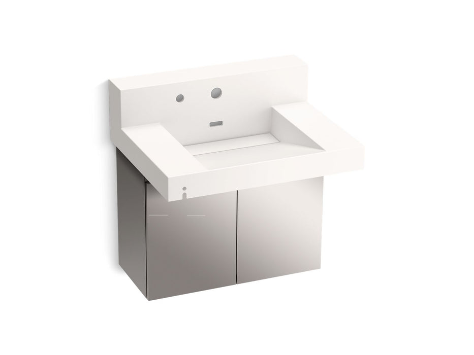 KOHLER K-81024-BSS Constellation 30" wall-mount lavatory system with backsplash