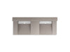 KOHLER K-81025-BSS Constellation 60" wall-mount basin lavatory system with backsplash, concrete