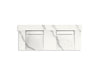 KOHLER K-81025-BSS Constellation 60" wall-mount basin lavatory system with backsplash, et bianco cal