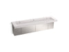 KOHLER K-81025-BSS Constellation 60" wall-mount basin lavatory system with backsplash, et statuario