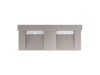KOHLER K-81025-BSS Constellation 60" wall-mount basin lavatory system with backsplash, neutral concrete