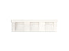 KOHLER K-81026-BSS Constellation 90" wall-mount basin lavatory system with backsplash, arrow root