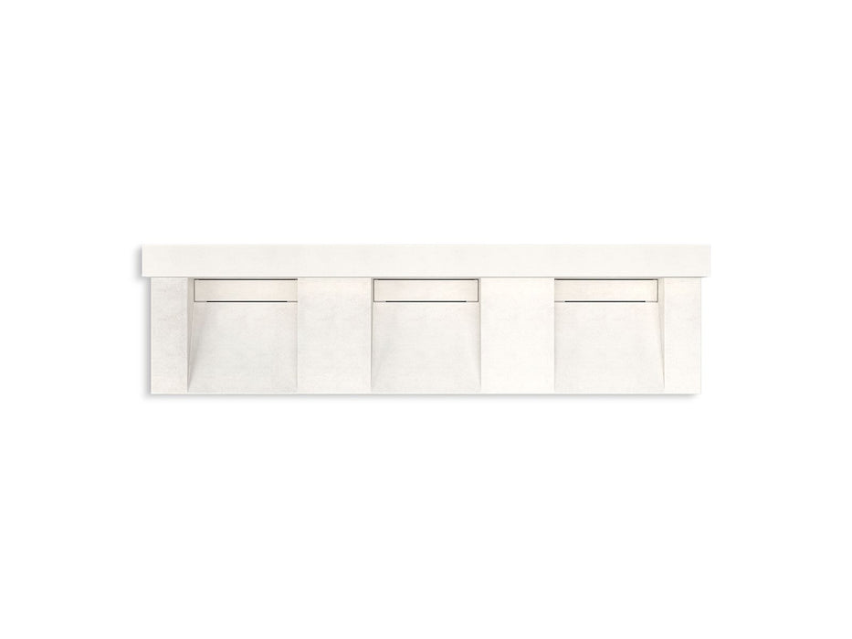 KOHLER K-81026-BSS Constellation 90" wall-mount basin lavatory system with backsplash, arrow root