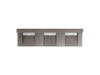 KOHLER K-81026-BSS Constellation 90" wall-mount basin lavatory system with backsplash, ash concrete