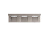 KOHLER K-81026-BSS Constellation 90" wall-mount basin lavatory system with backsplash, concrete