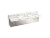 KOHLER K-81026-BSS Constellation 90" wall-mount basin lavatory system with backsplash, et bianco cal