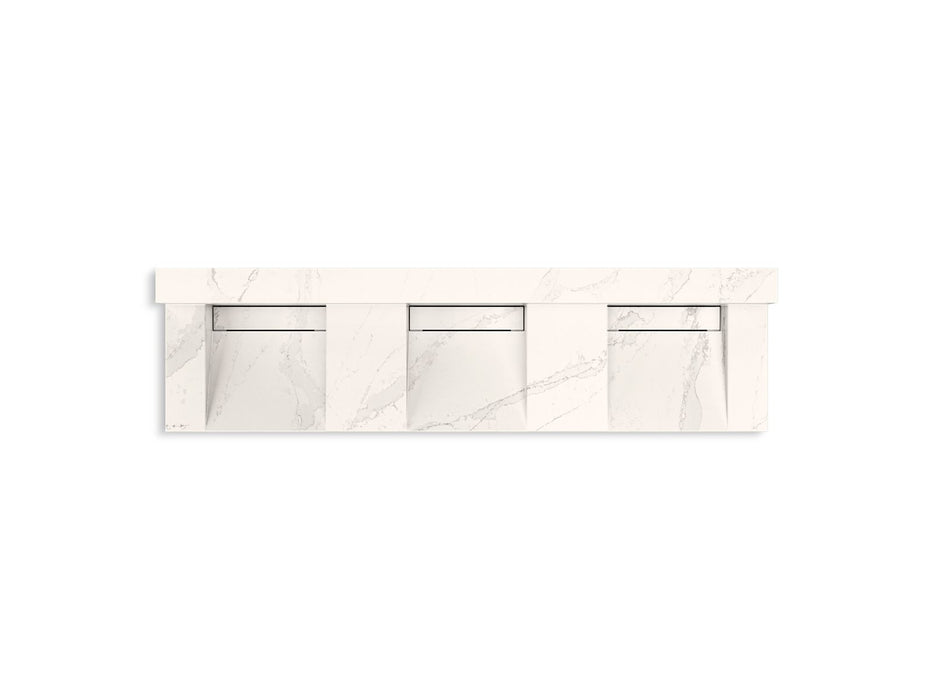 KOHLER K-81026-BSS Constellation 90" wall-mount basin lavatory system with backsplash, et cal gold