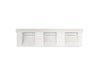 KOHLER K-81026-BSS Constellation 90" wall-mount basin lavatory system with backsplash, pearl jasmine