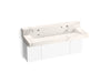 KOHLER K-81027-BPW Constellation 60" wall-mount trough lavatory system with backsplash, et cal gold