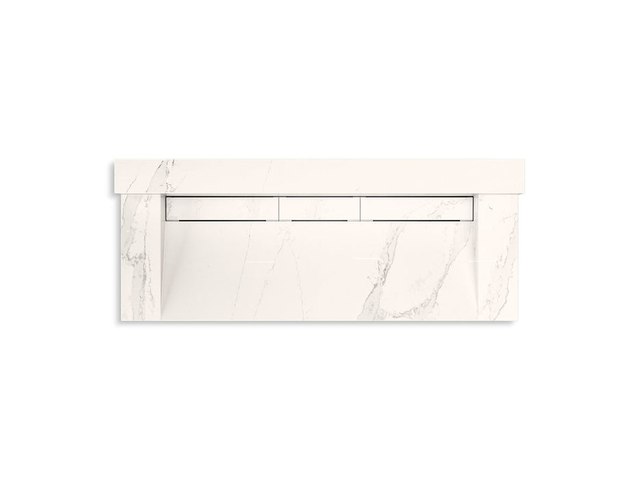 KOHLER K-81027-BPW Constellation 60" wall-mount trough lavatory system with backsplash, et cal gold - view 2