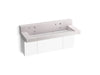 KOHLER K-81027-BPW Constellation 60" wall-mount trough lavatory system with backsplash, et statuario
