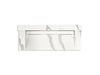 KOHLER K-81027-BSS Constellation 60" wall-mount trough lavatory system with backsplash, et bianco cal