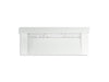 KOHLER K-81027-BSS Constellation 60" wall-mount trough lavatory system with backsplash, miami white