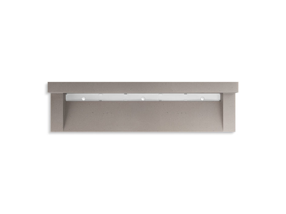 KOHLER K-81028-BPW Constellation 90" wall-mount trough lavatory system with backsplash