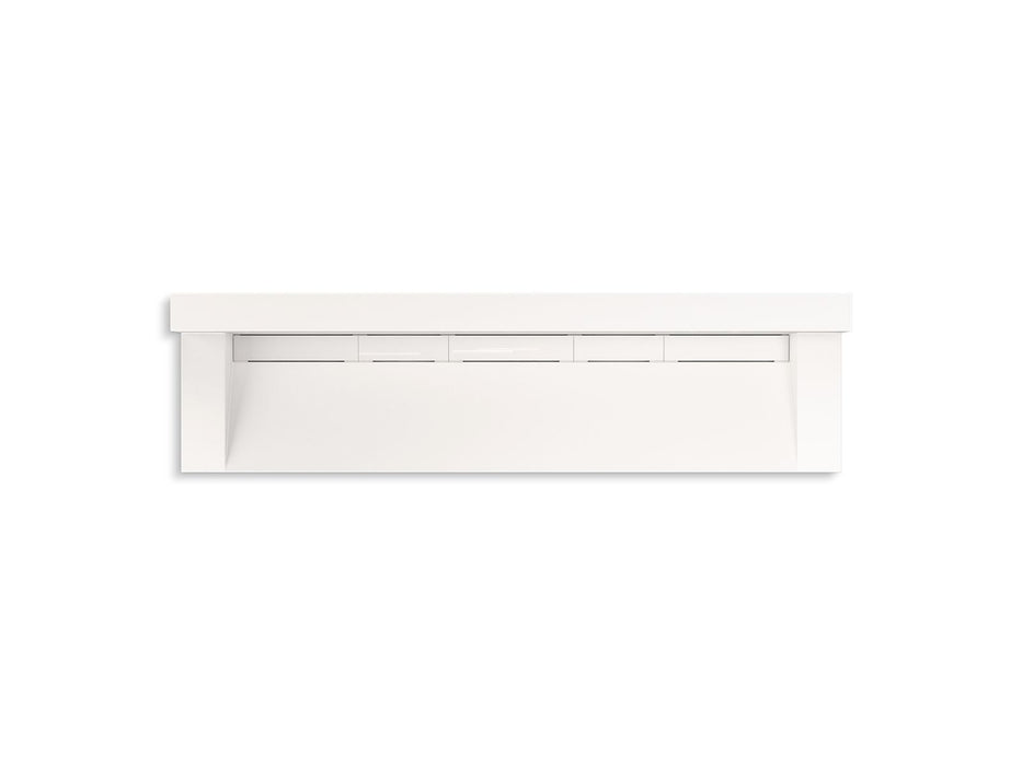 KOHLER K-81028-BPW Constellation 90" wall-mount trough lavatory system with backsplash