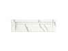 KOHLER K-81028-BSS Constellation 90" wall-mount trough lavatory system with backsplash, et bianco cal