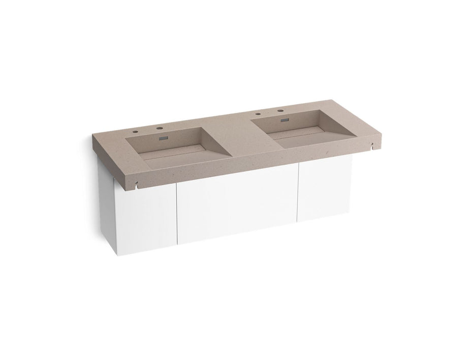 KOHLER K-81030-BPW Constellation 60" wall-mount basin lavatory system