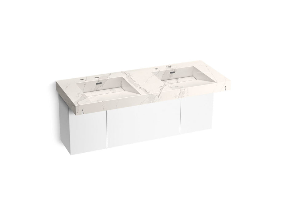 KOHLER K-81030-BPW Constellation 60" wall-mount basin lavatory system