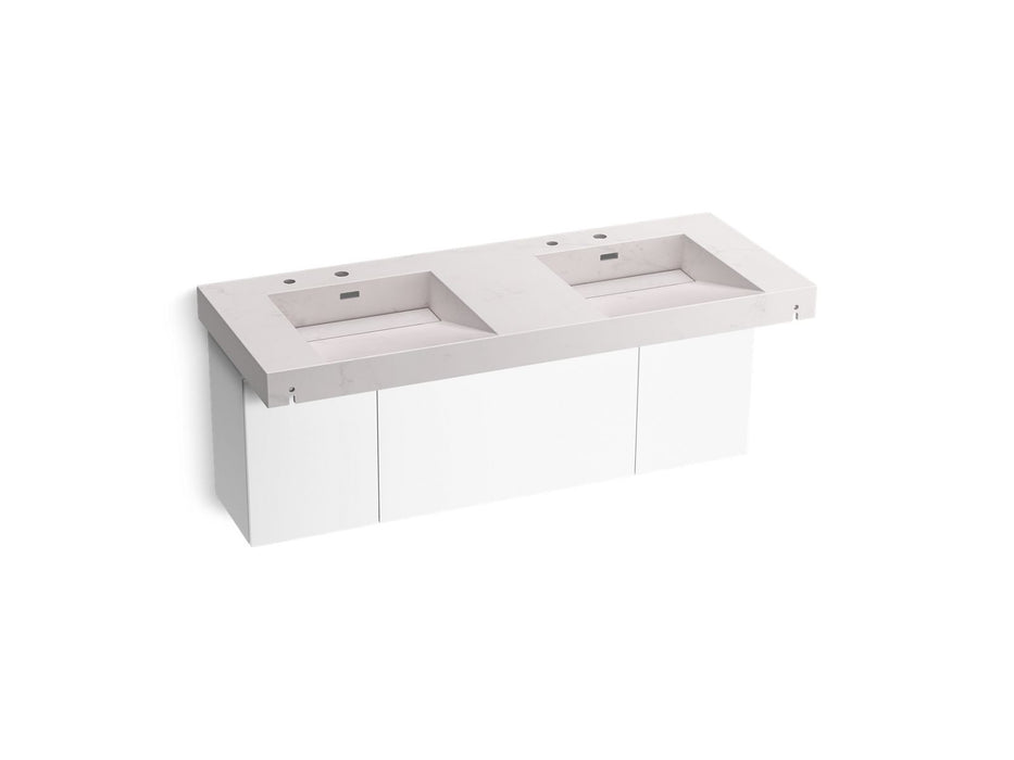 KOHLER K-81030-BPW Constellation 60" wall-mount basin lavatory system